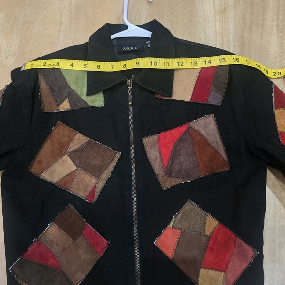 Colorful Patchwork Bomber Jacket - Picture 13 of 15